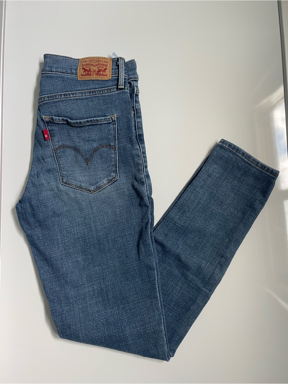 Levi's HR Medium Blue Skinny Jeans